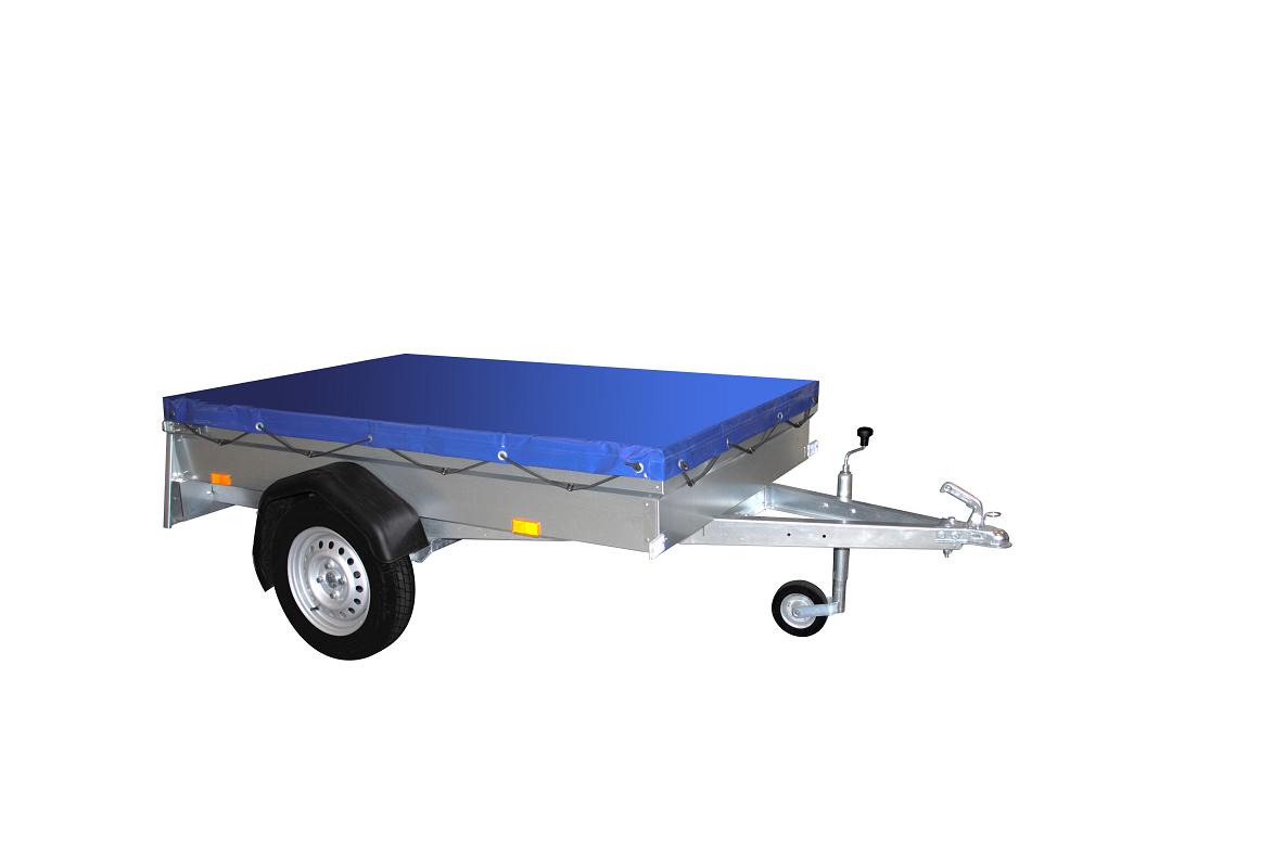 Krycia plachta - plochá Nor Trailer 2,5 m , pohľad z boku Cerada za N2,5m - 2540 x 1280mm - Slika 1