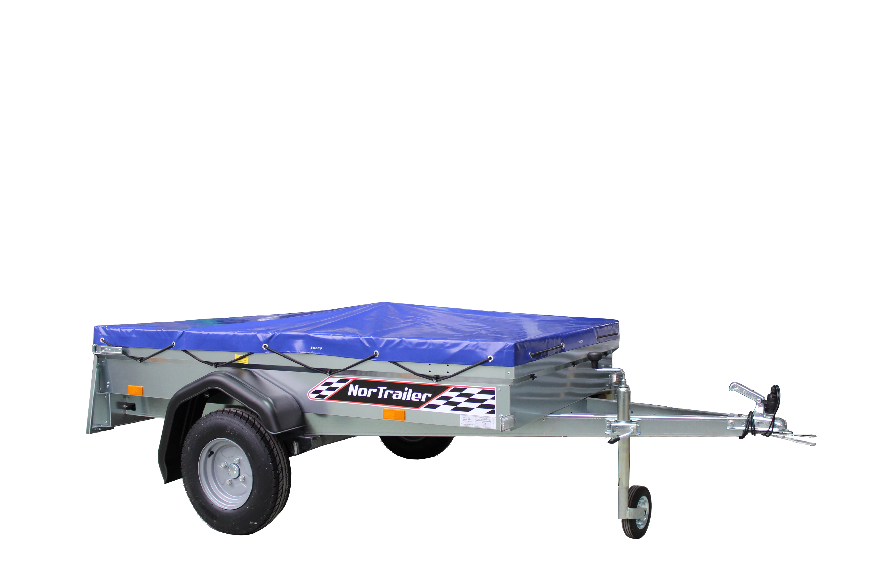 Nor Trailer N2 -1 - plachta, držiak pohľad z boku Cerada za EBECO N2-1,8m - Slika 1