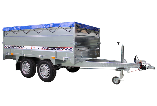 EBECO T4-2000 kg set s nadgradnjom i ceradom + potporni kotač
